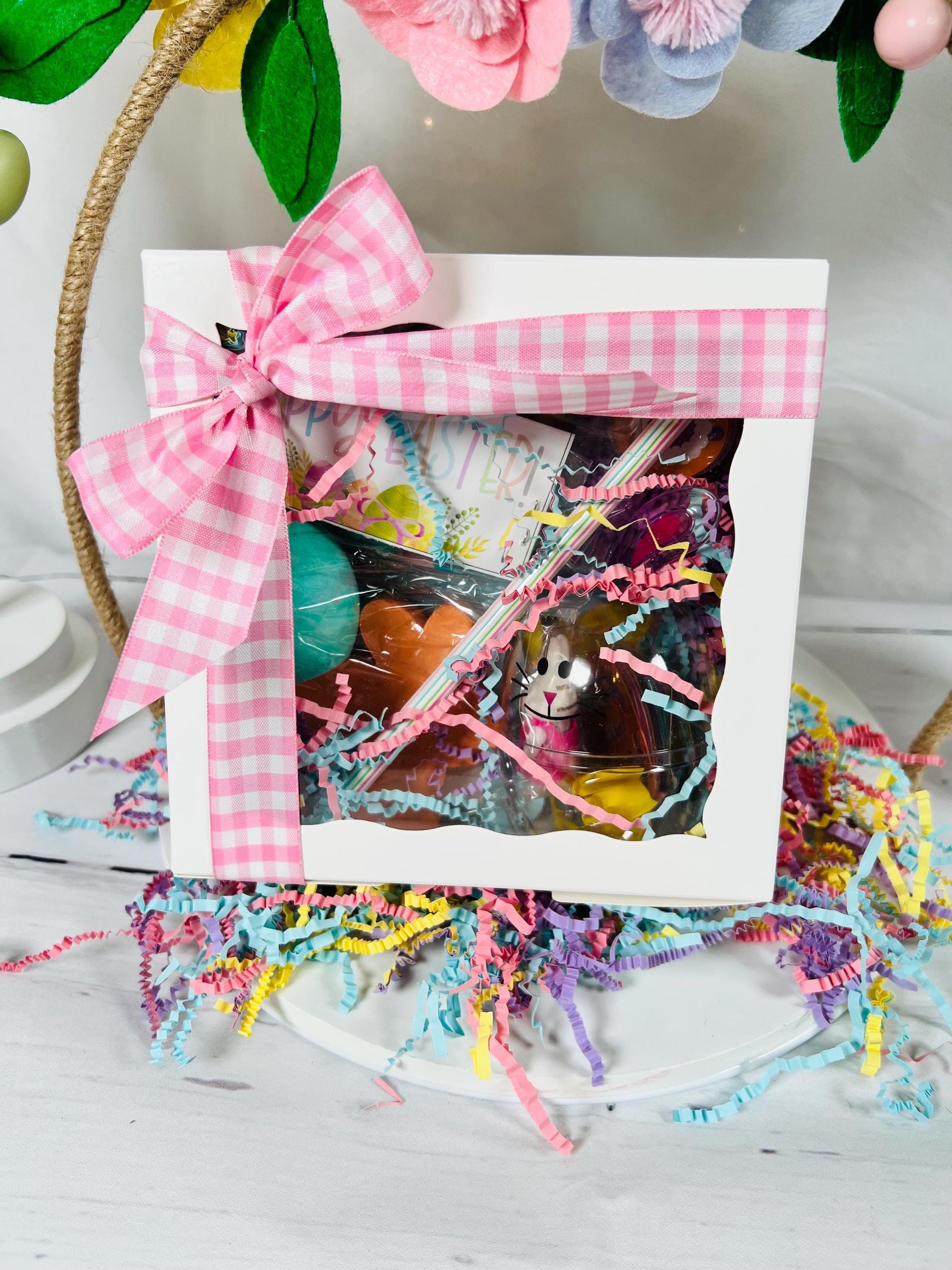 Easter gift box small Easter gift prefilled Easter busy box Easter basket filler Easter party favor Easter bunny gift gift basket for kids