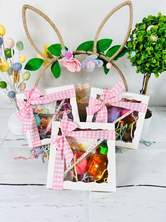 Easter gift box small Easter gift prefilled Easter busy box Easter basket filler Easter party favor Easter bunny gift gift basket for kids